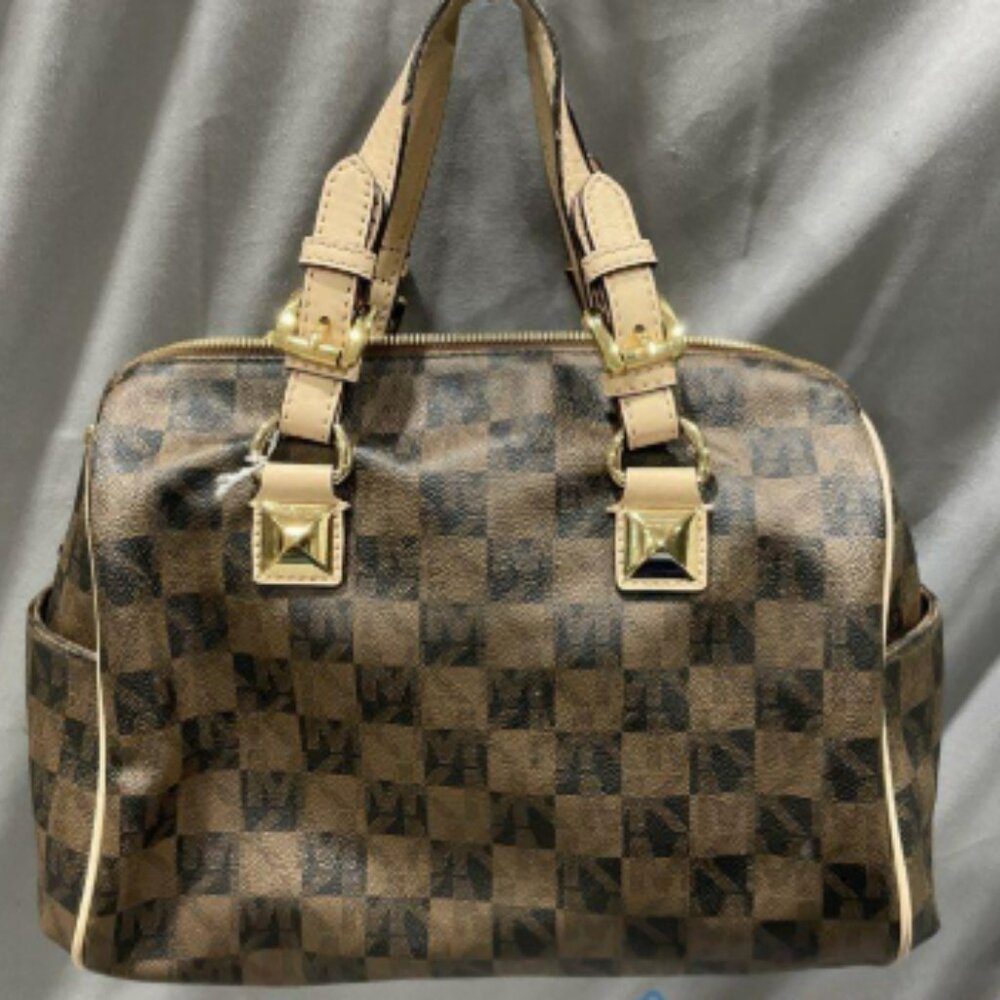 Used MICHAEL KORS Checkerboard GREYSON SATCHEL BAG - Picture 3 of 12
